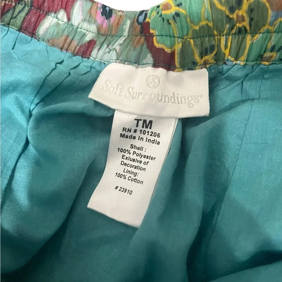 Soft Surroundings Maxi Skirt TM Medium Boho Colorful Broom Hippie Peasant - Picture 7 of 7